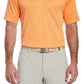 PGA Tour Men's Space Dye Texture Golf Polo Shirt Orange Size Small