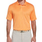 PGA Tour Men's Space Dye Texture Golf Polo Shirt Orange Size Large