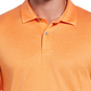 PGA Tour Men's Space Dye Texture Golf Polo Shirt Orange Size Large