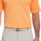 PGA Tour Men's Space Dye Texture Golf Polo Shirt Orange Size X-Large
