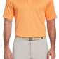 PGA Tour Men's Space Dye Texture Golf Polo Shirt Orange Size XX-Large