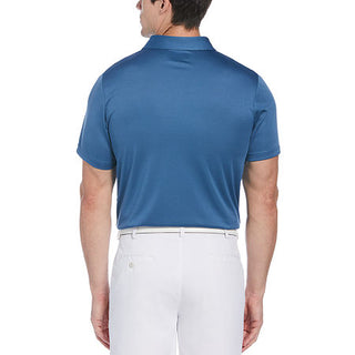 PGA Tour Men's Blurred Chest Stripe Golf Polo Blue Size Large