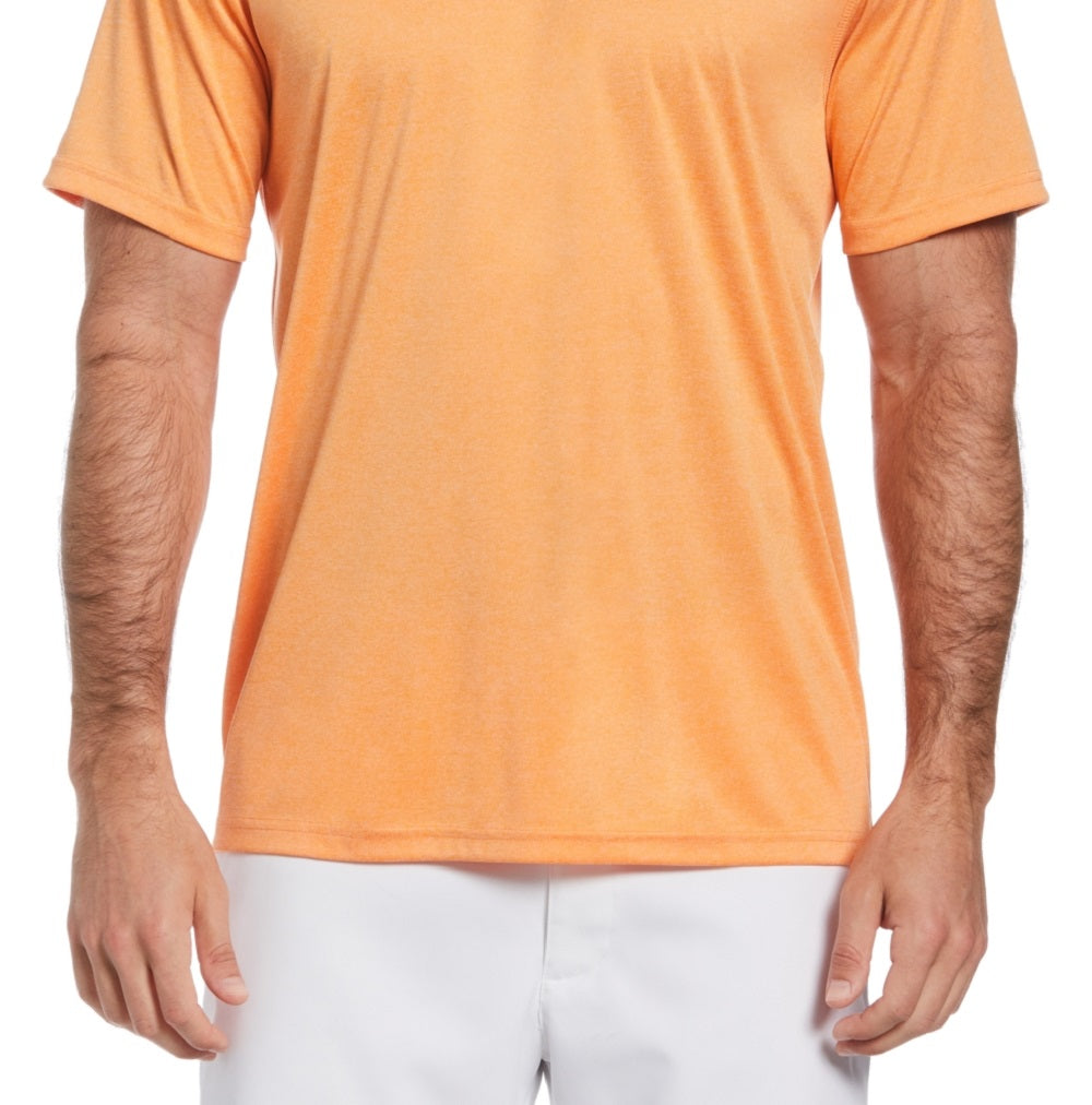 PGA Tour Men's Performance Golf T-Shirt Orange Size Small