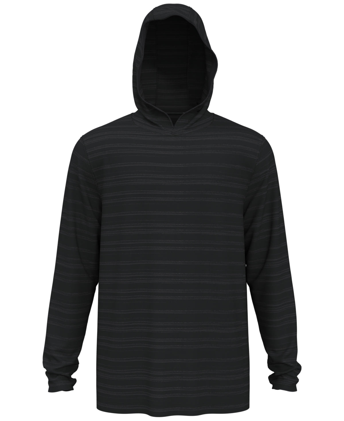 PGA Tour Men's Textured Stripe Performance Golf Hoodie Gray Size XX-Large