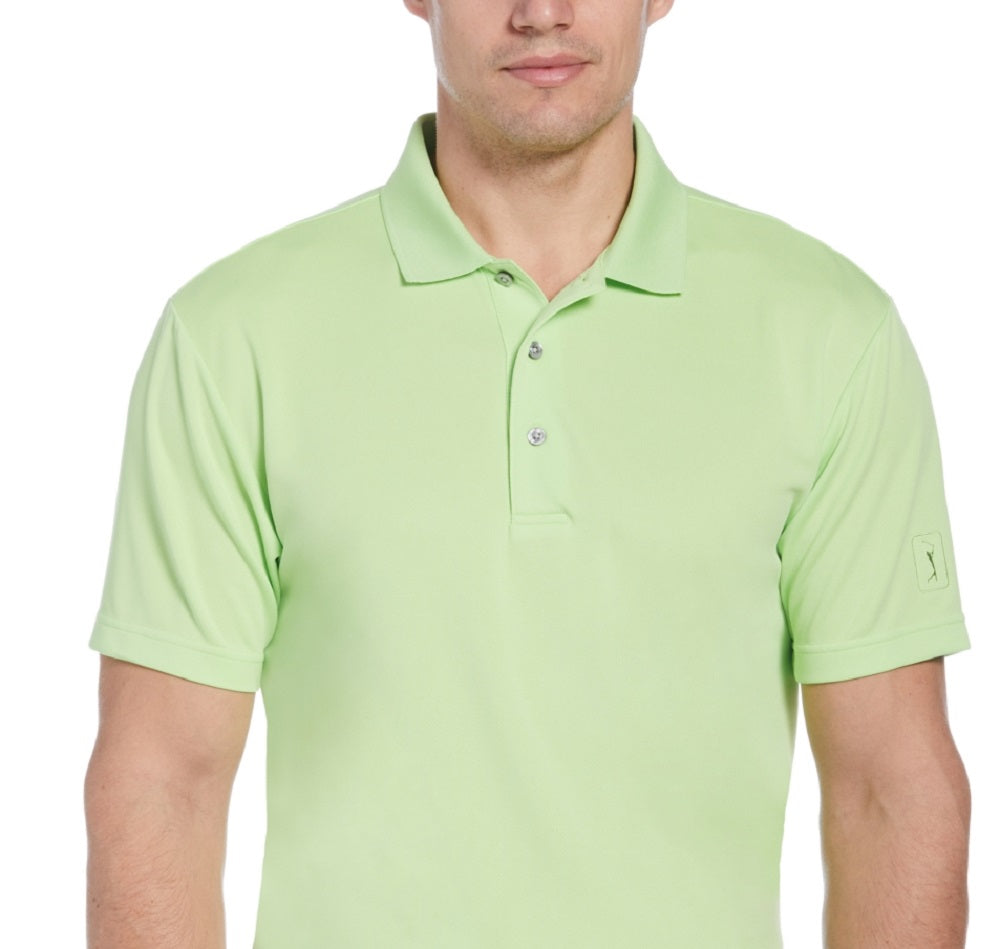 PGA Tour Men's Airflux Golf Polo Green Size Small
