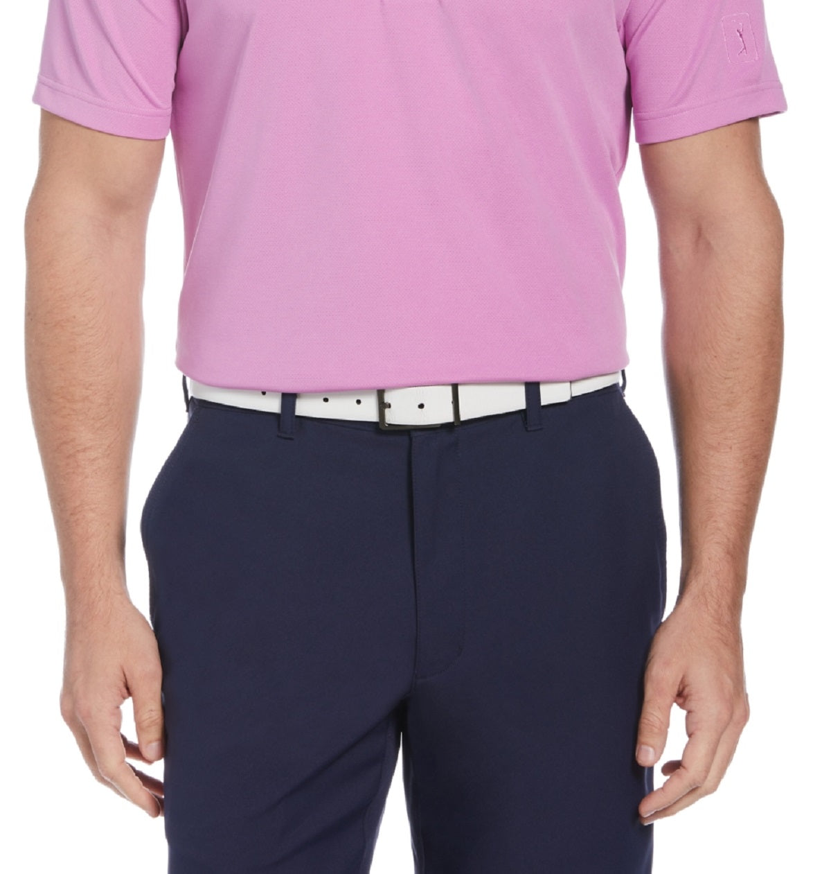 PGA Tour Men's Airflux Golf Polo Purple Size Large