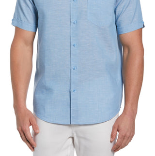 Cubavera Men's Tanner Travel Shirt Blue Size XX-Large