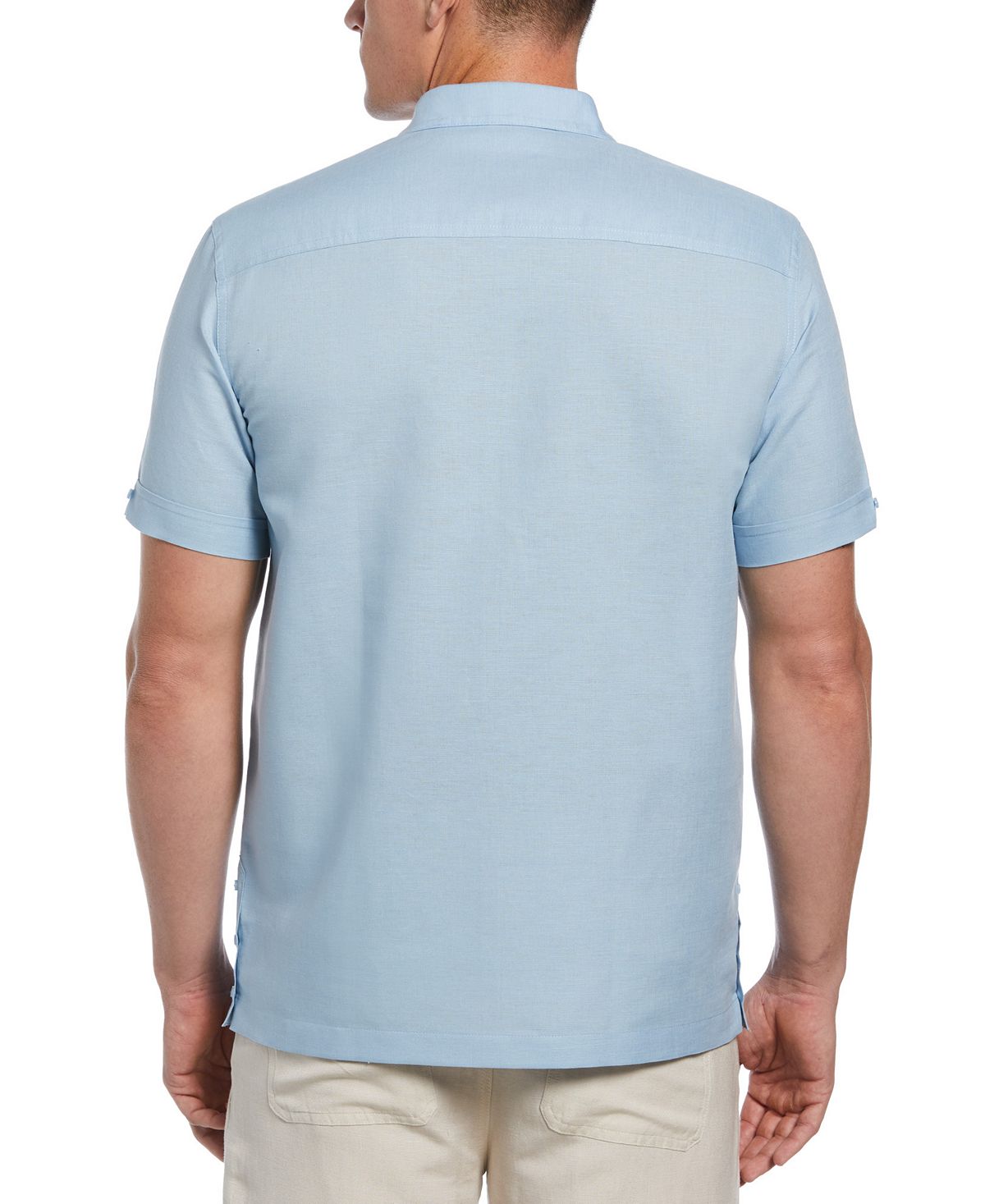 Cubavera Men's Guayabera Shirt Blue Size XL