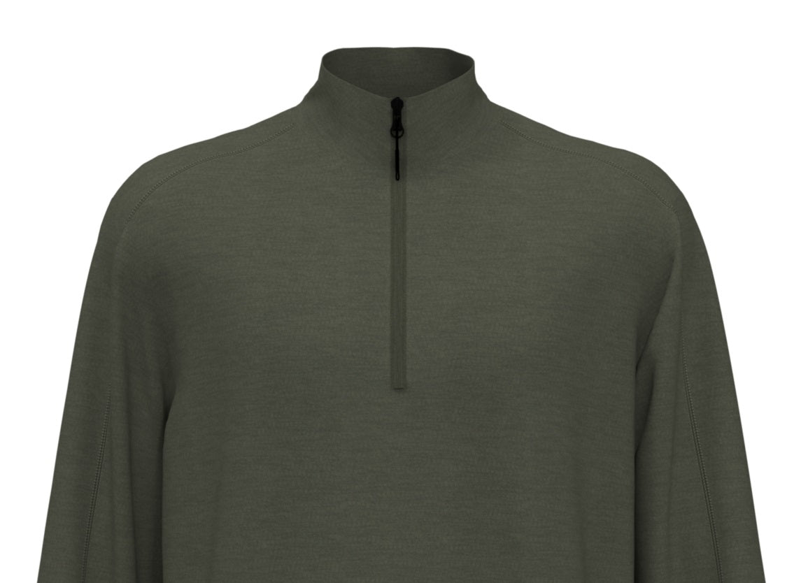 PGA Tour Men's 1/4 Zip Fitness Pullover Top Green Size XX-Large