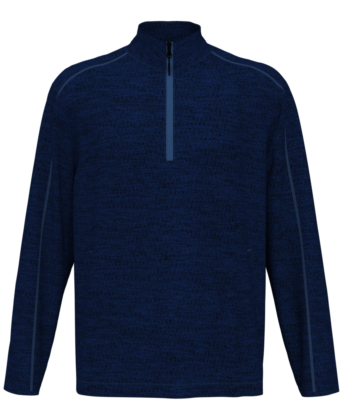 PGA Tour Men's Moisture Wicking Textured Fleece 1/4 Zip Sweater Blue Size X-Large