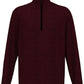 PGA Tour Men's Moisture Wicking Textured Fleece 1/4 Zip Sweater Red Size Medium