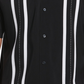 Cubavera Men's Contrasting Panel Short Sleeve Shirt Black Size X-Large