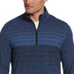 PGA Tour Men's Water Repellent 1/4-Zip Lightweight Golf Sweater Blue Size X-Large