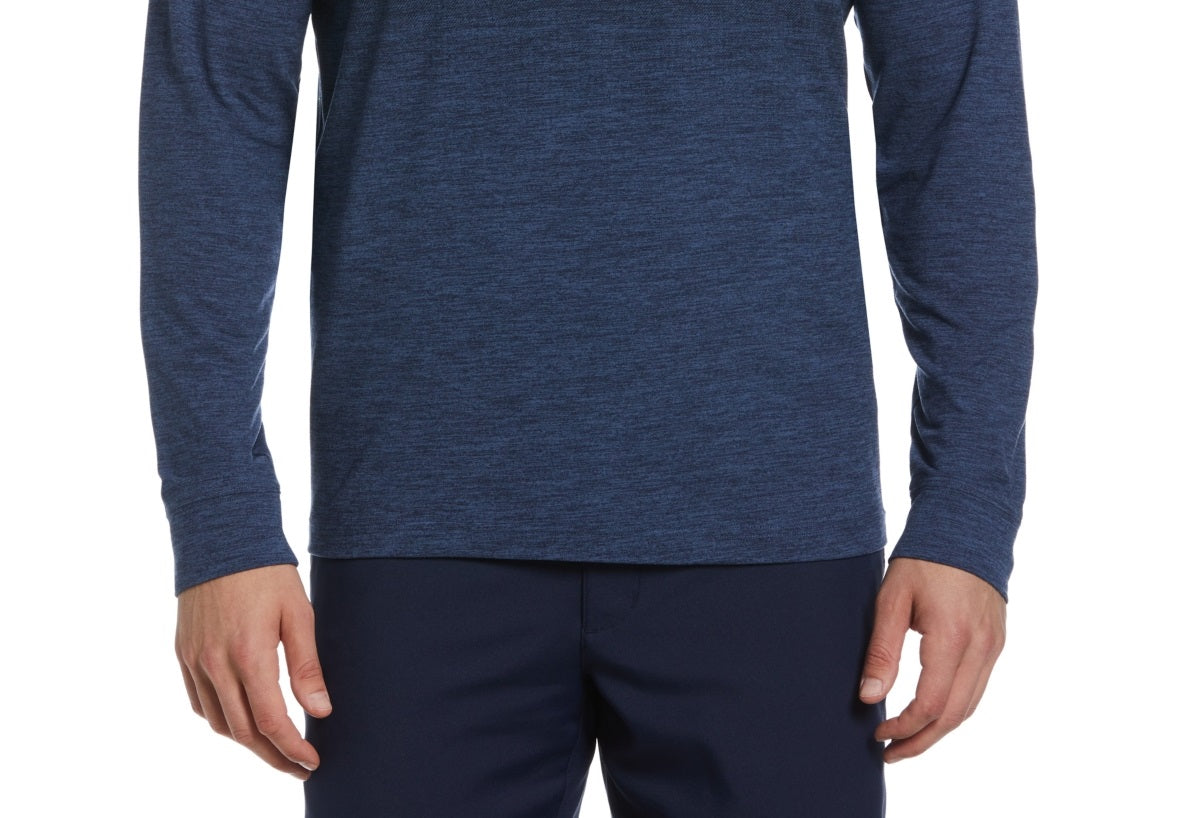 PGA Tour Men's Water Repellent 1/4-Zip Lightweight Golf Sweater Blue Size X-Large