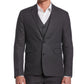 Cubavera Men's Classic Fit Solid Delave Linen Sport Coat Black Size X-Large