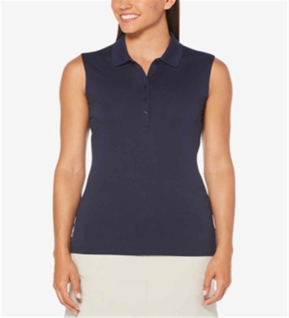 Callaway Women's Sleeveless Golf Polo Shirt Blue Size X-Large