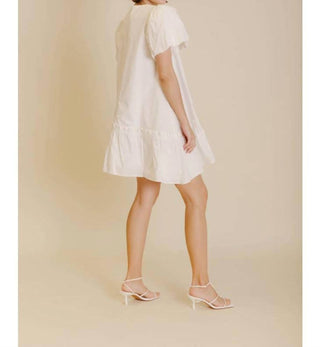 Aureum - Asymmetrical Poplin Mini Dress
