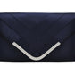 La Regale Women's Teagan Crisscross Structured Envelope Bag Blue Size Regular