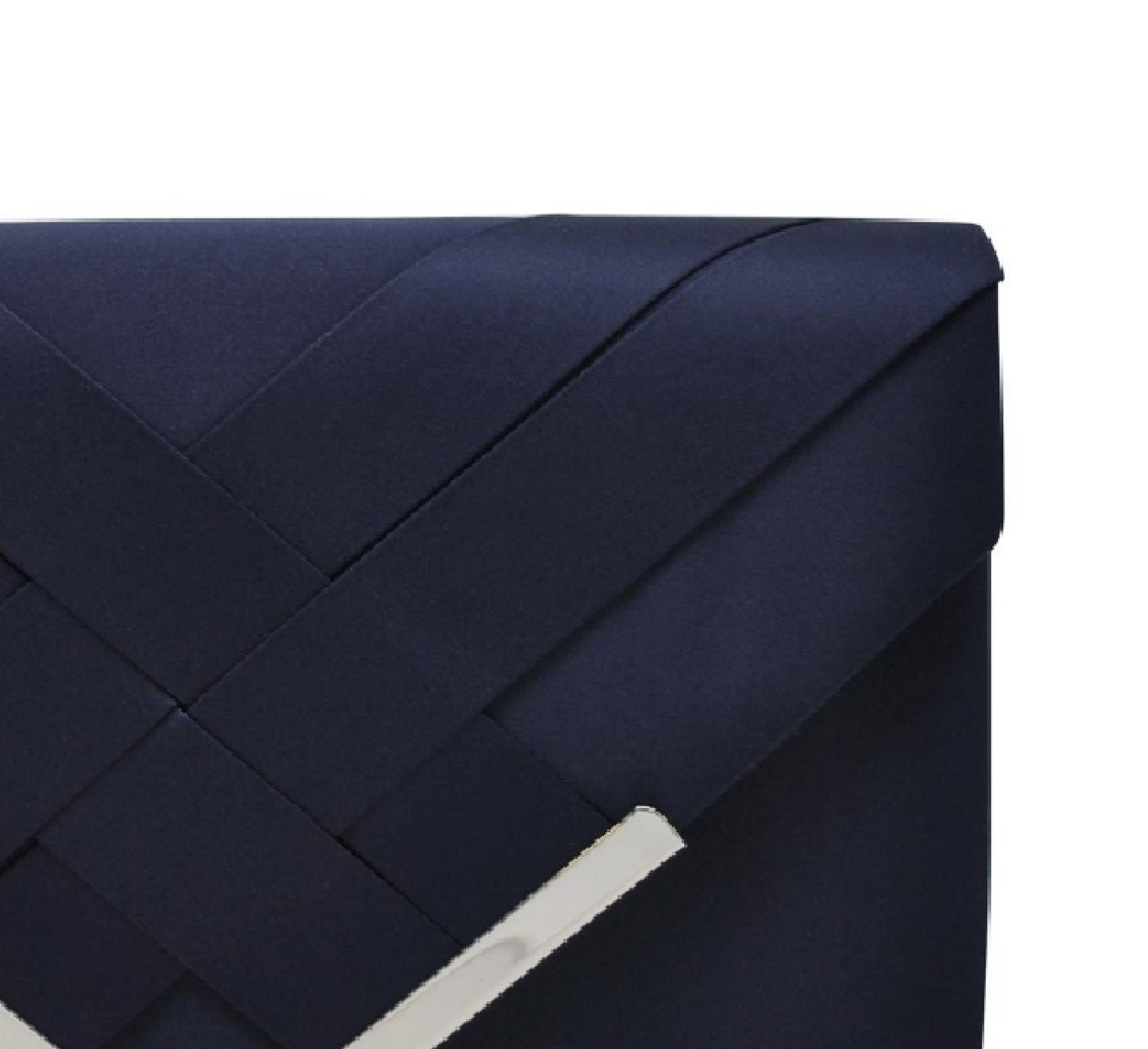 La Regale Women's Teagan Crisscross Structured Envelope Bag Blue Size Regular