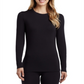 Cuddl Duds Women's Softwear Long Sleeve Crewneck Top Black Size X-Small