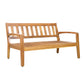 2-Piece Outdoor Teak Acacia Wood Conversation Set