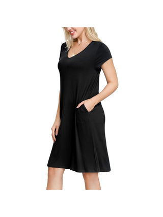 Ink+Ivy Women's Swing Dress with Pockets Black Size Medium