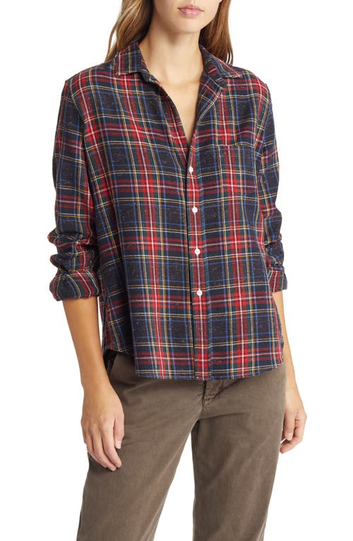Frank & Eileen Eileen Plaid Cotton Button-Up Shirt in Black Red, Size Small