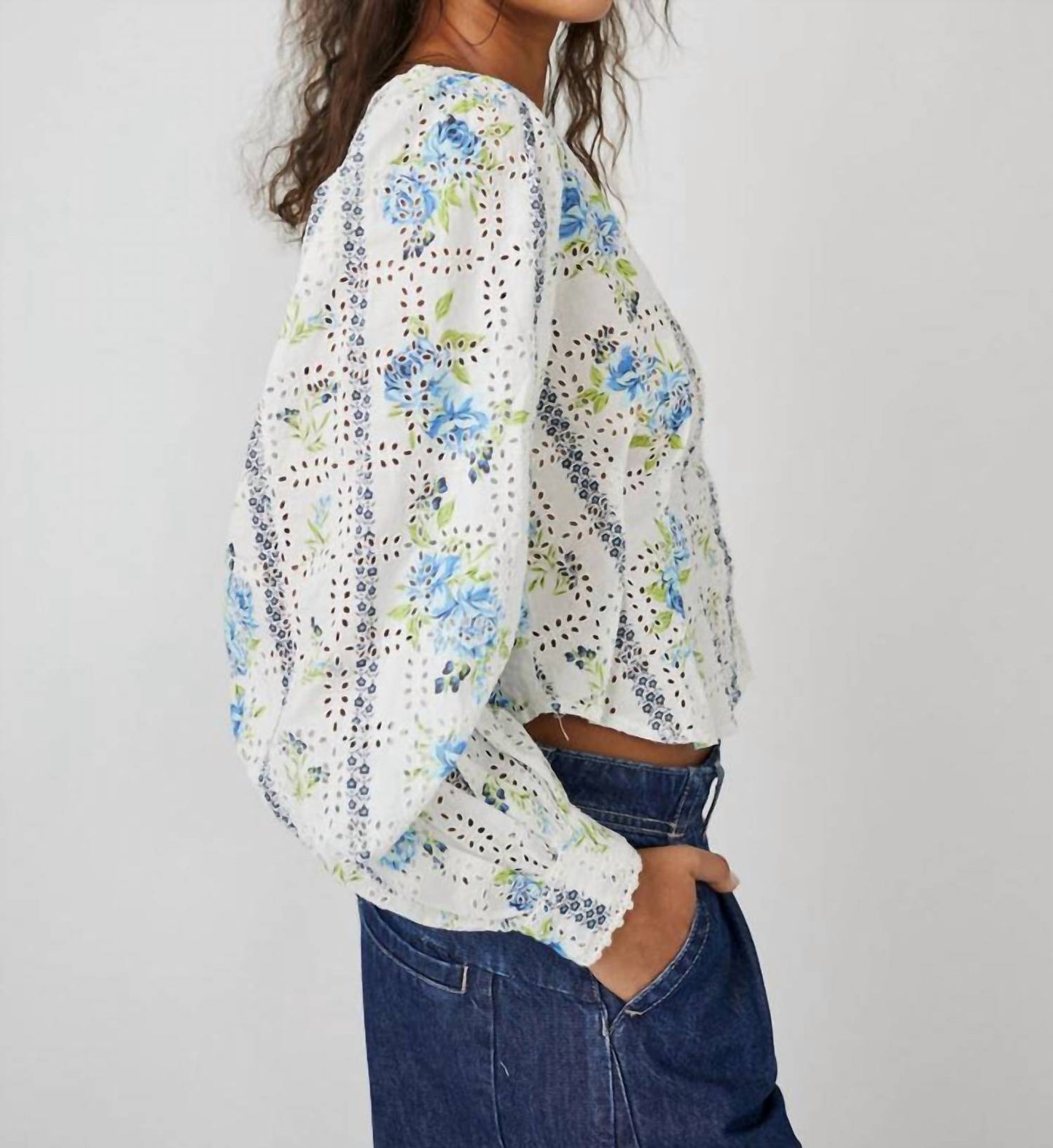 Free People - Blossom Eyelet Top