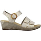 Rieker - Women's Fanni 87 Synthetic Leather Wedge Sandals