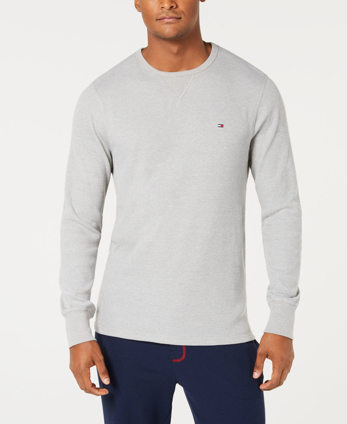 Tommy Hilfiger Men's Long Sleeve Thermal Shirt Gray Size Large