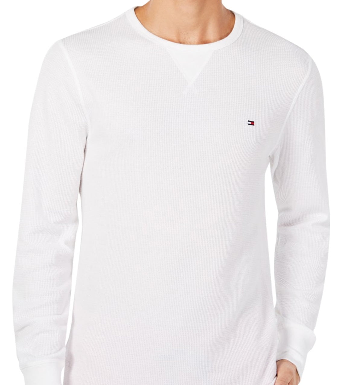 Tommy Hilfiger Men's Long Sleeve Thermal Shirt White Size Large