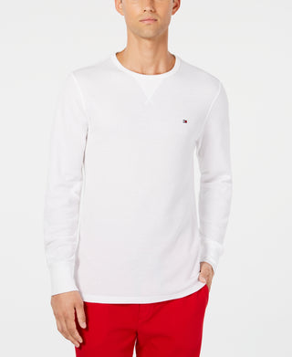 Tommy Hilfiger Men's Long Sleeve Thermal Shirt White Size X-Large