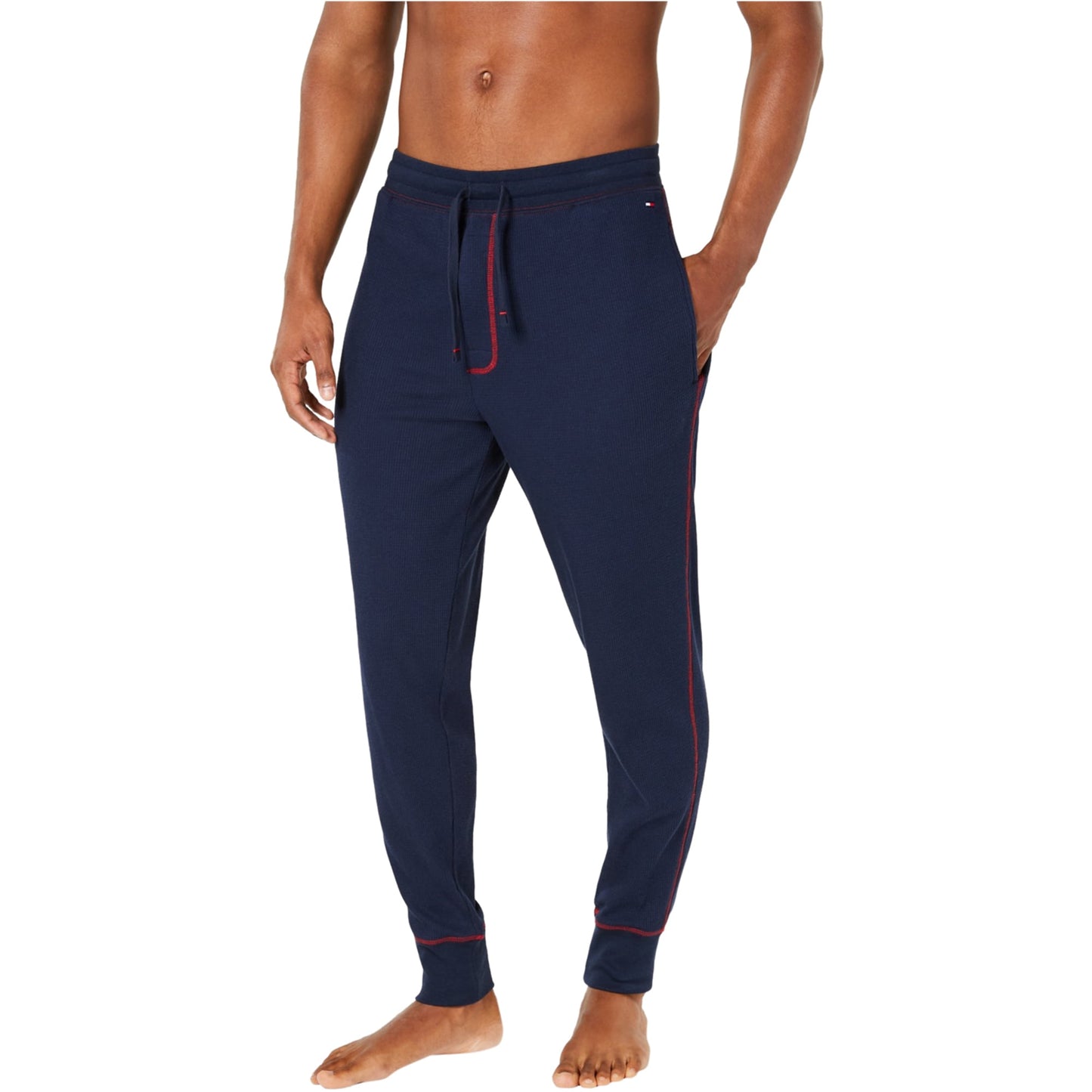 Tommy Hilfiger Men's Thermal Joggers Blue Size Medium