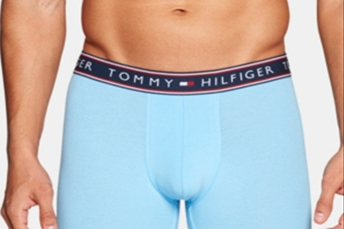 Tommy Hilfiger Men's 3 Pk Cotton Stretch Boxer Briefs Blue Size XX-Large