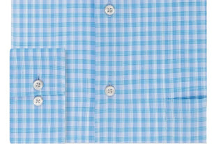 Van Heusen Men's Plaid Regular Fit Dress Shirt Blue Size 2XL