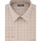 Van Heusen Men's Flex Classic Regular Fit Stretch Wrinkle Free Check Dress Shirt Brown Size 18X34X35
