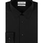 Calvin Klein Men's Slim Fit Non Iron Performance Herringbone Point Collar Dress Shirt Black Size 34X35