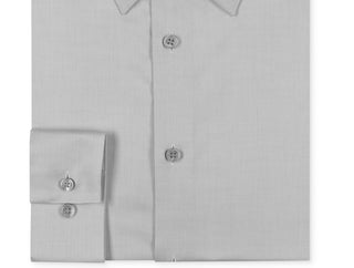 Calvin Klein Men's Slim Fit Non Iron Point Collar Dress Shirt Gray Size 16X32X33