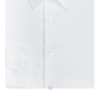 Calvin Klein Men's Slim Fit Non Iron Performance Herringbone Point Collar Dress Shirt White Size 16.5X34X35