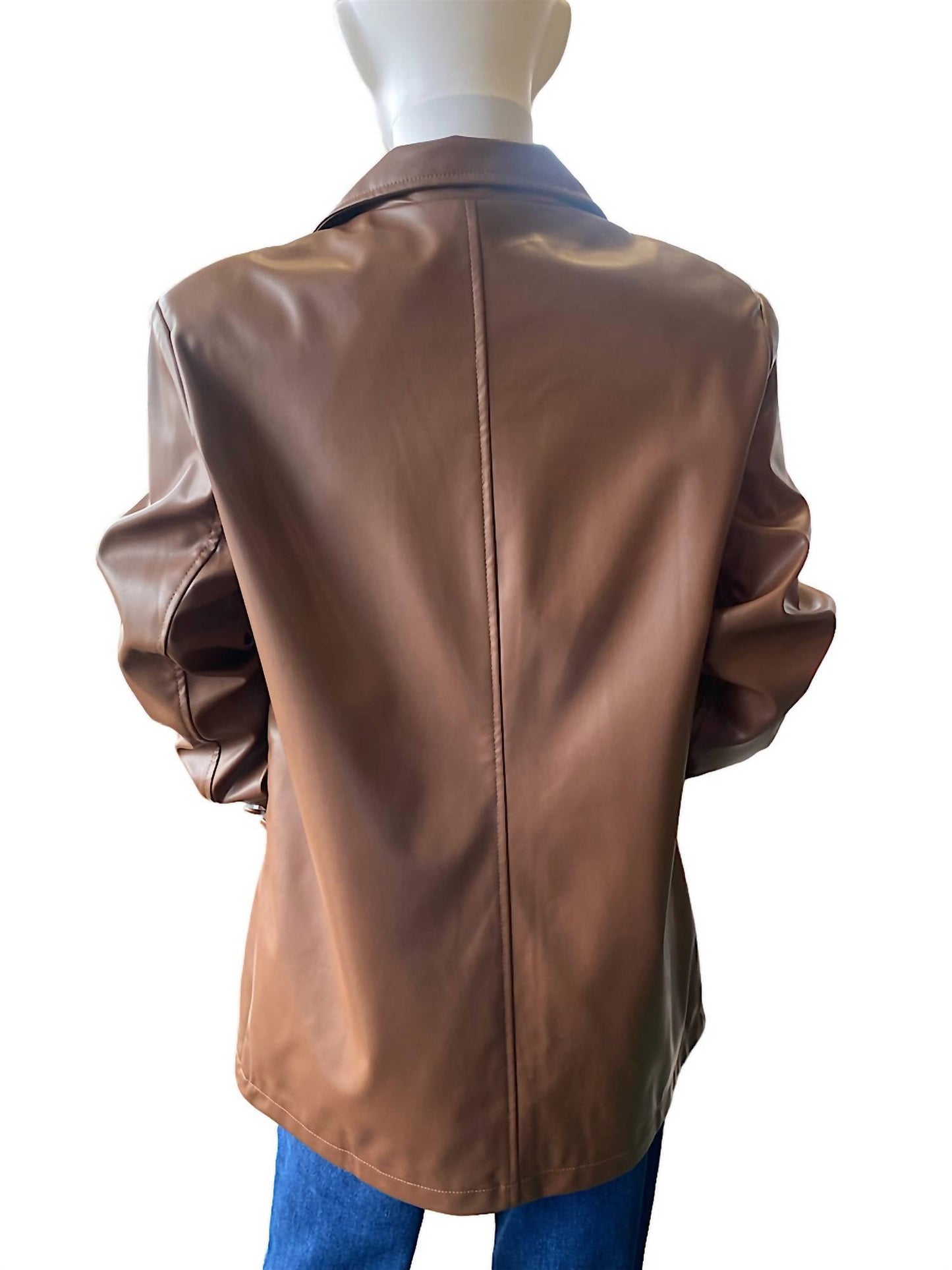 Hyfve - Faux Leather Blazer