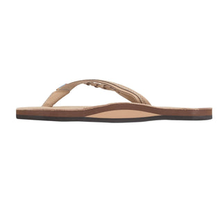 Rainbow Sandals - Women's Flirty Braidy Double Layer Leather Sandal