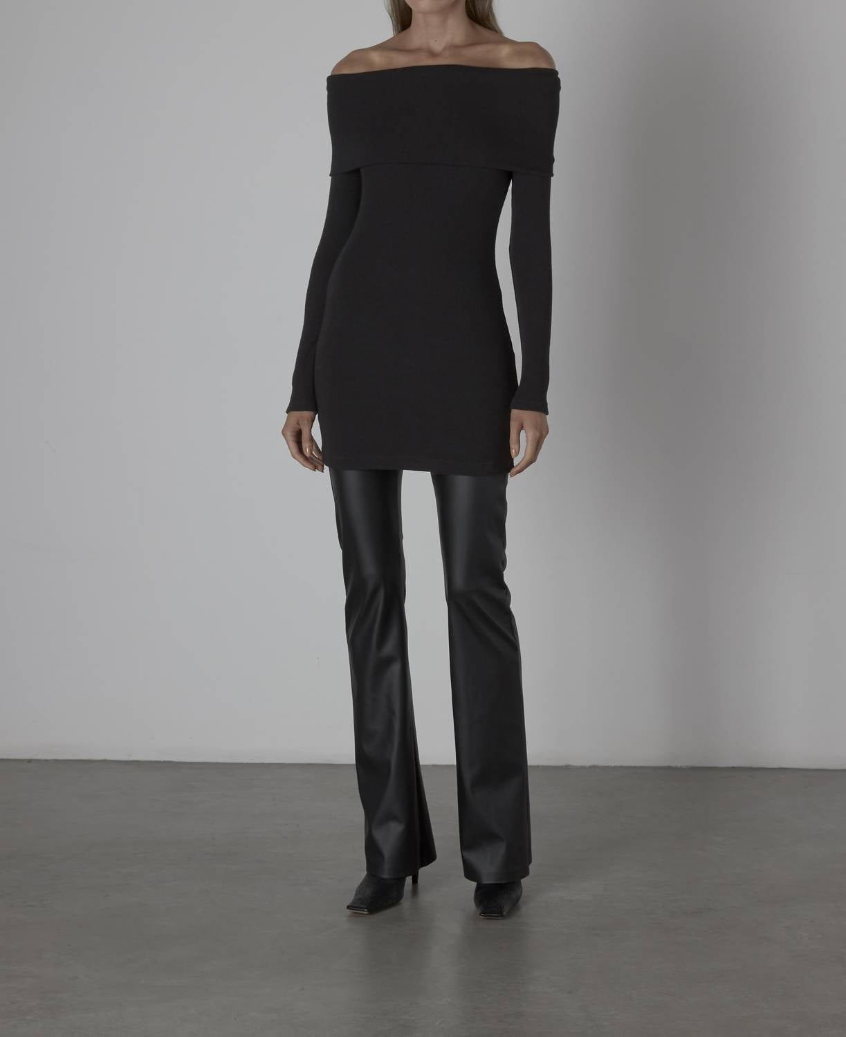 Enza Costa - SWEATER KNIT OFF-SHOULDER TUNIC/MINI