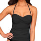 Kallure - Twist Front Bandeau Tankini Top