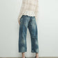 Aaron & Amber - Lace Bottom Pointelle Knit Cardigan