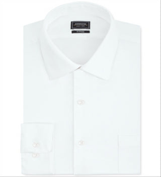 Arrow Men's Classic Fit Stretch Performance Dress Shirt White Size 34X35