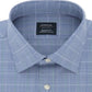 Arrow Men's Classic Fit Windowpane Dress Shirt Blue Size Medium