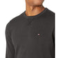 Tommy Hilfiger Men's Signature Solid Crew Neck Sweater Black Size Medium