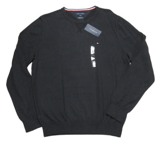 Tommy Hilfiger Men's Signature Solid Crew Neck Sweater Black Size Large