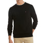 Tommy Hilfiger Men's Signature Solid Crew Neck Sweater Black Size Large