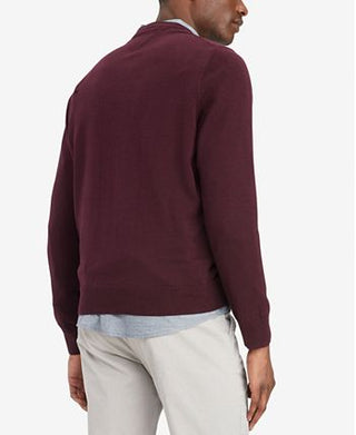 Tommy Hilfiger Men's Signature Solid Crew Neck Sweater Red Size X-Large